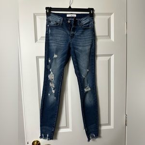 KanCan raw hemmed skinny jeans